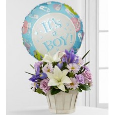The Boys Are Best Bouquet by FTD - BASKET INCLUDED