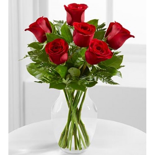 The Simply Enchanting Rose Bouquet by FTD - VASE INCLUDED