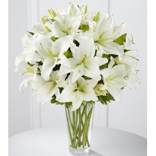 The Spirited Grace Lily Bouquet by FTD - VASE INCLUDED