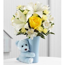 The Baby Boy Big Hug Bouquet by FTD - VASE INCLUDED