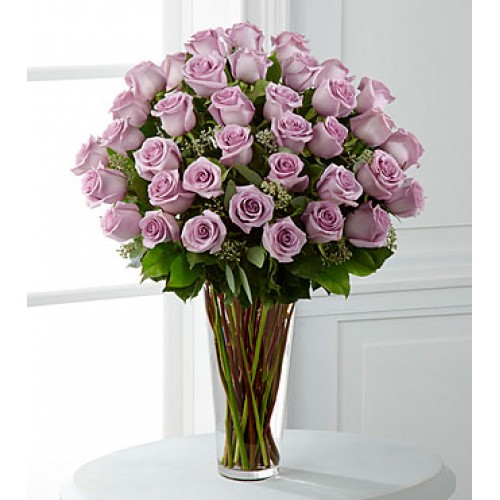 The Lavender Rose Bouquet by FTD - 36 Stems - VASE INCLUDED