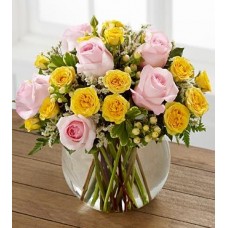 The Soft Serenade Rose Bouquet by FTD - VASE INCLUDED