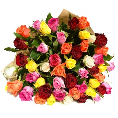 50 Stems Roses - Farm Assorted Colors (1.60 Per Stem)