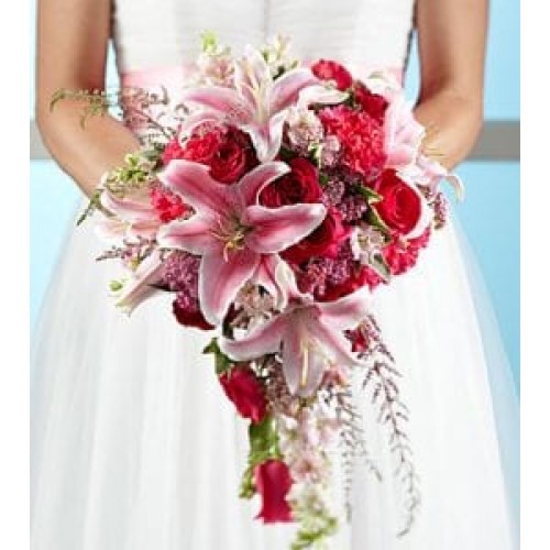 Bridal Bouquet - Lilies and Roses