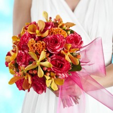 Brilliant Shades of Love Bridal Bouquet