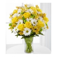 The Sunny Sentiments Bouquet by FTD - VASE INCLUDED