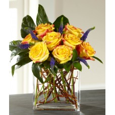 The FTD Sun Blushed Rose Bouquet