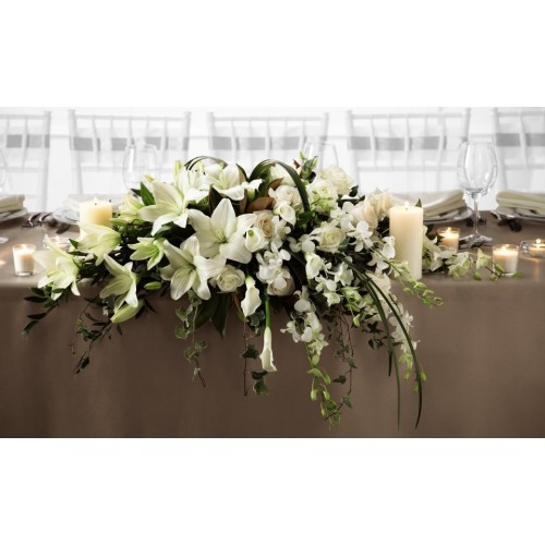 White Linen Arrangement