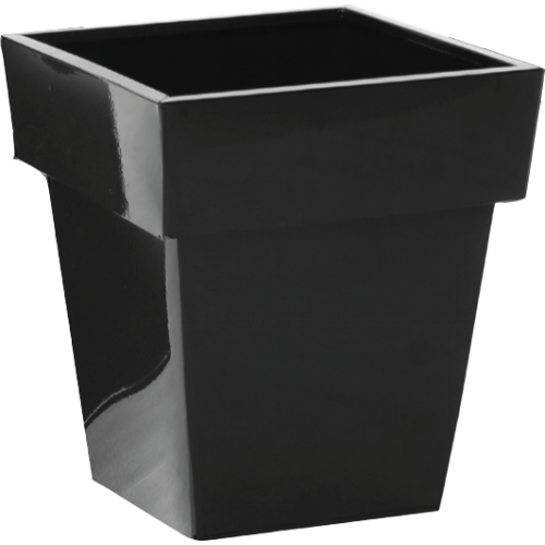 Black Finish Metal Container