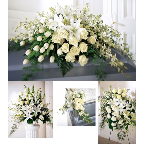 Most Memorable Tribute Light In Your Honor - Floral Package