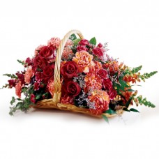 Tribute Fall Flowers - Basket