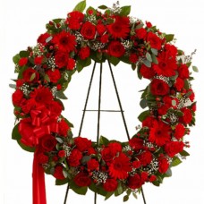 Tribute Classic Red Wreath for a Funeral Home