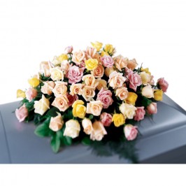 Rose Tribute Flowers Casket Spray