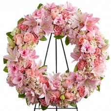 Roseate Funeral Floral Wreath