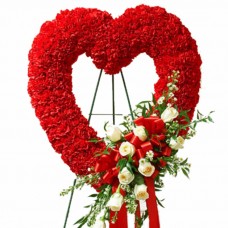 Heart Shaped Floral Sympathy Arrangements
