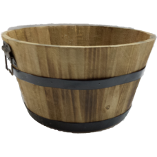 Round Wood Basket