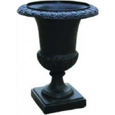 Black Fiberglass urn planter