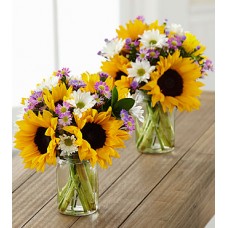 Sunflower Fields Petite Bouquet Trio
