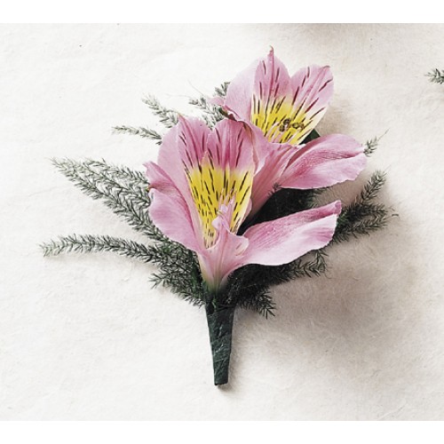 Alstroemeria Blossoms Boutonniere