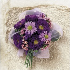 Purple Asters Corsage