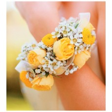 Sunshine Flowers and Roses Bracelet Wristlet
