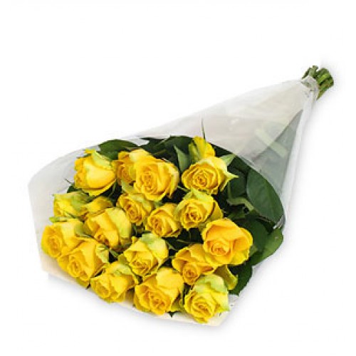 21 Stem Yellow Rose Bouquet