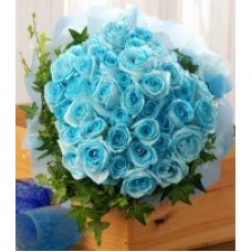 4 Dozen Blue Roses - Bouquet