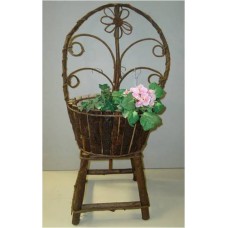 Small Twig Round Back Chair Planter Chair