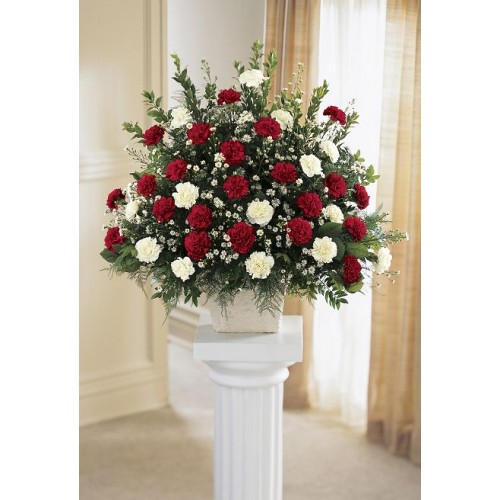 Carnation Spray Sympathy Arrangement