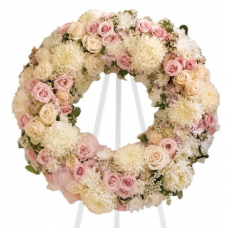 Tribute for the Love - White and Pink Wreath
