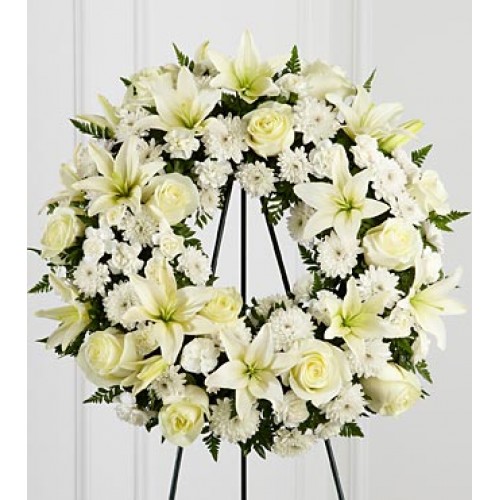 Tribute Flowers Lily Heaven Wreath