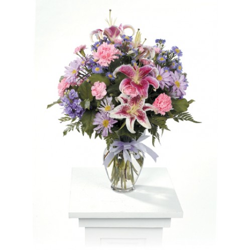 Purple and Pinks Floral Arrangement