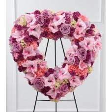 Express your sympathy - Perfect Heart Wreath