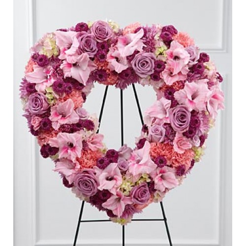 Express your sympathy - Perfect Heart Wreath