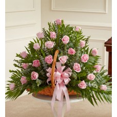 Roses Condolences Basket