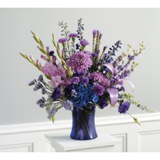 Birthday Violet Vase Arrangement