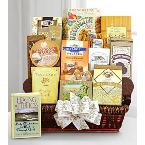 Caring Condolences Sympathy Basket