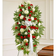 Condolences Flowers - Carnation and More Standing Spray