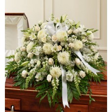 Whites Sympathy Funeral Flowering Spray