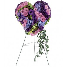 Graceful Tribute Heart By Florist