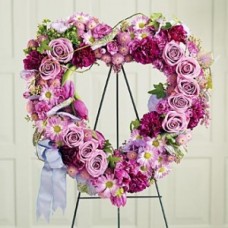 Heartfelt Sympathies Wreath By Florist