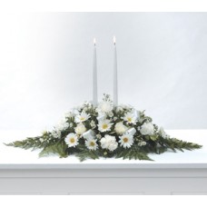 Peaceful White Floral Centerpiece
