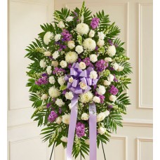 Memorial Purple Indulgence Standing Spray 