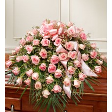 Roses in Funeral Casket Spray