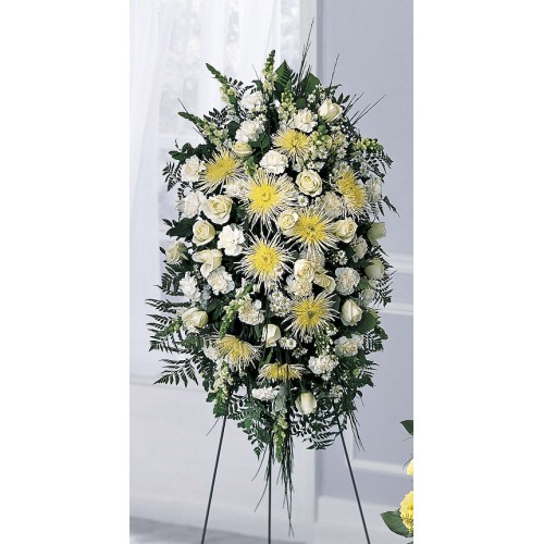 Memorial White Spray Arrangement